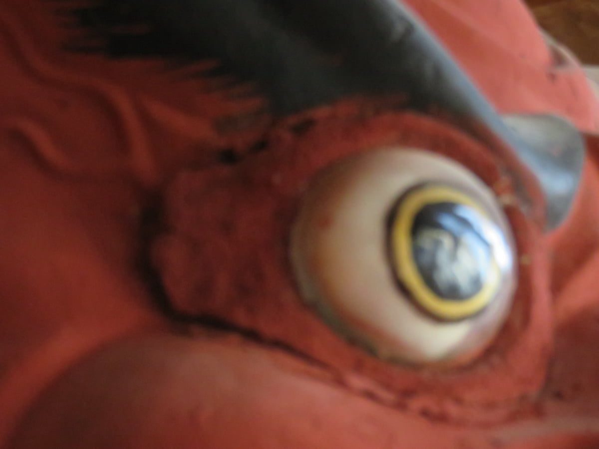 2018年の阿形仁王像 右眼球付近の弛み