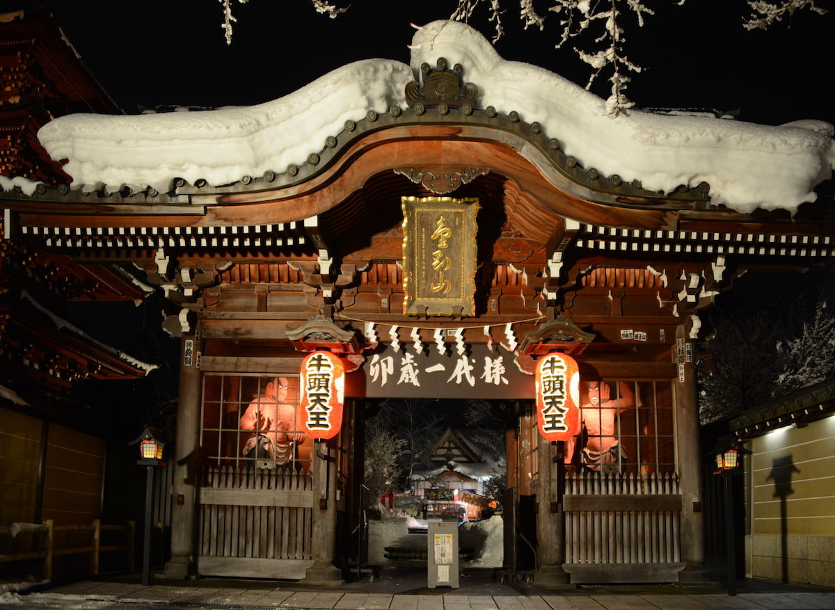 2015年正月 山門の阿吽仁王像