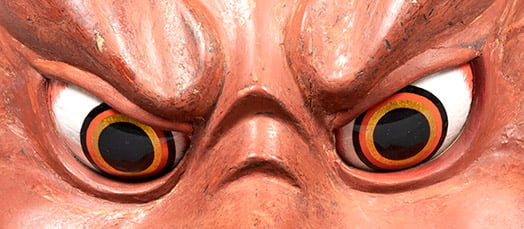 吽形仁王像の眼差し